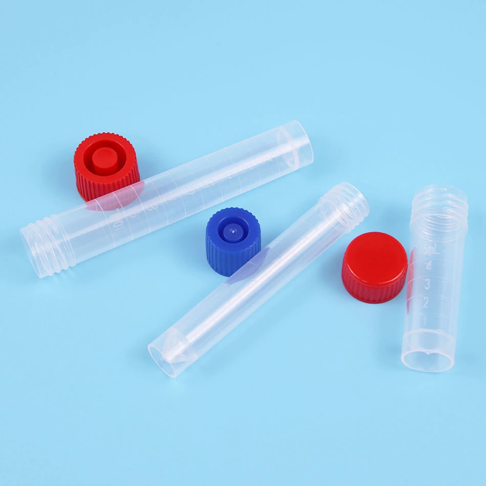 Separate Red Screw Cap Self-Standing PP 10ml Transport Sample Collection Tube Viral Transport Vial Medium Tube Vtm Empt