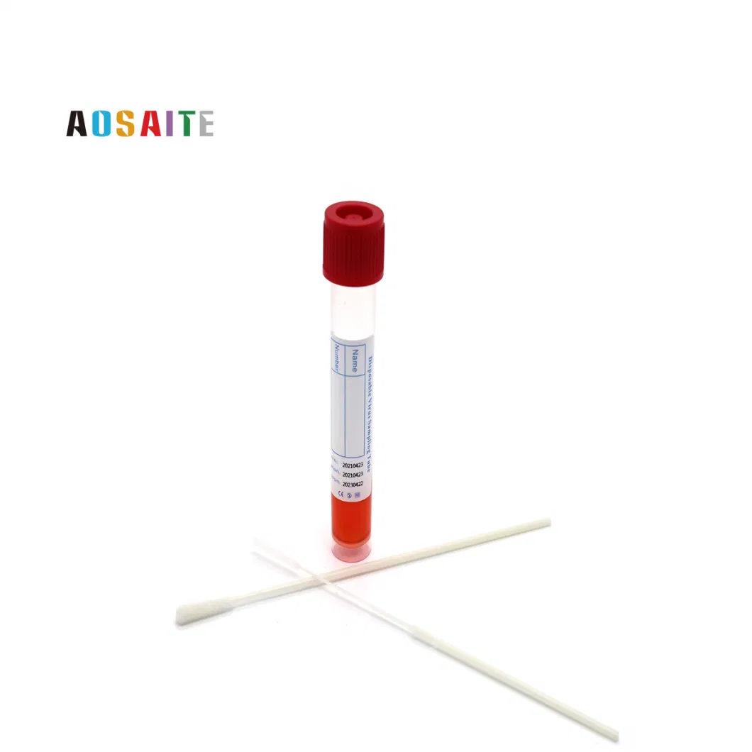 Disposable Sterileviral Vtm Test Tube with Nasopharyngeal Flockedl Swab