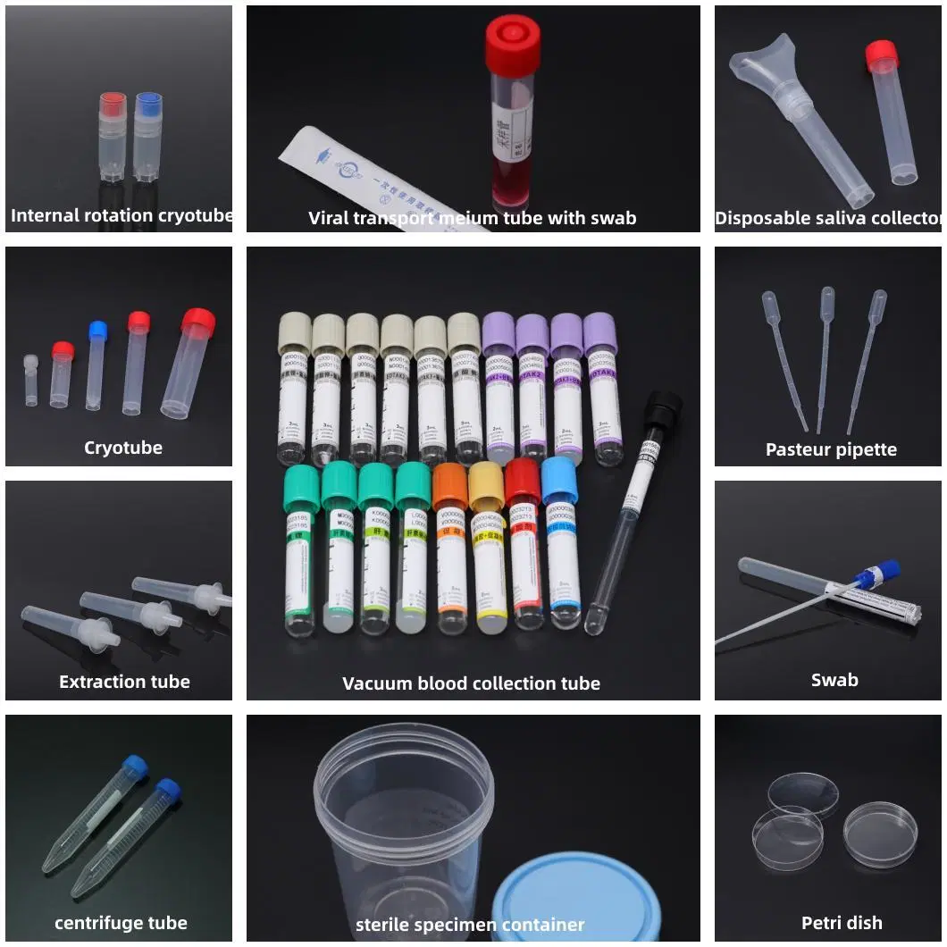 Vtm Viral Transport Media Tube with Flocked Nasal Oral Swab Virus Transport Medium Sample Collection Medium Swab Kit