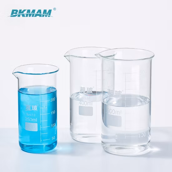 高品質透明ガラスビーカー 50ml ～ 1000ml 科学および学校用