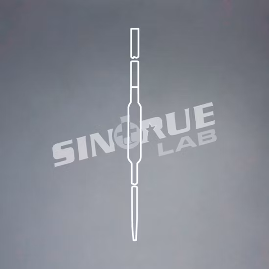 実験室用ガラス ストレート活栓 シェルバッハ ビュレット ブルーライン付き