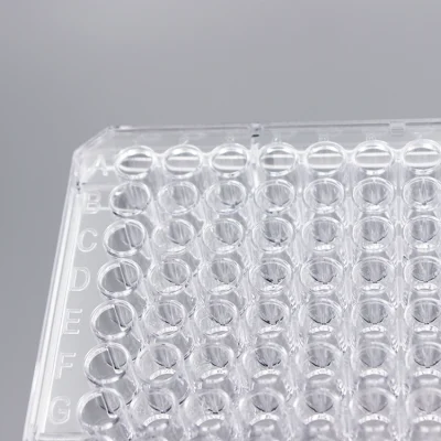 実験室用透明 96 ウェル PCR プレート 0.2ml PCR マイクロプレート (ハーフ付き)